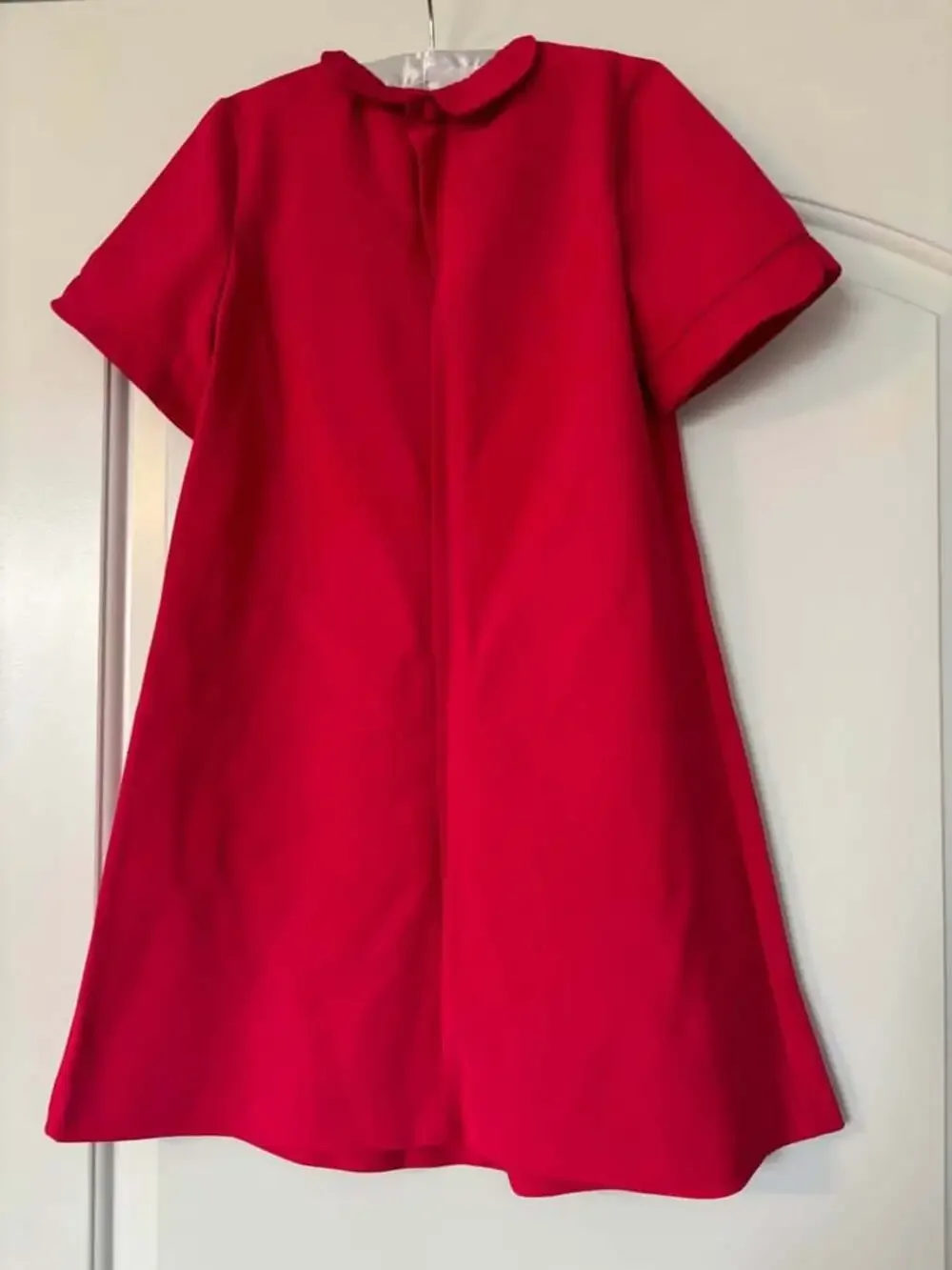 Vintage Chocolate Soup Girls Dark Pink Peter Pan Collar Dress - Size 10 (Made in